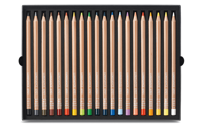 Caran D'Ache Luminance 6901 - Matite Colorate (scatola Di 76 pezzi