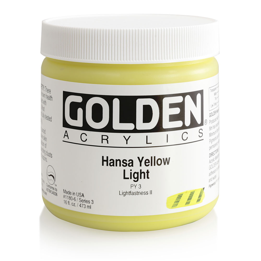 GOLDEN COLORI ACRILICI HEAVY BODY FLUORESCENTI DA 473ML - Ditta G.Poggi